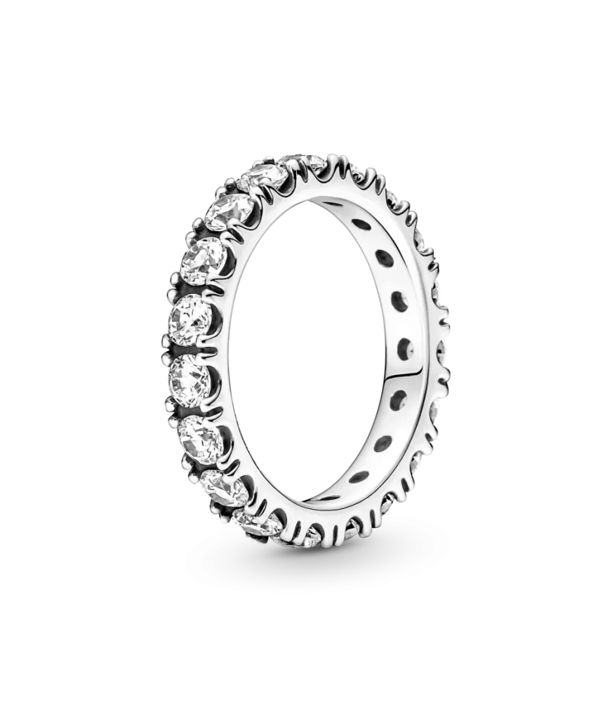 Anillo en plata de ley Eternity Brillante