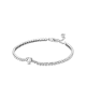 Pulsera en plata de ley Corazón Brillante