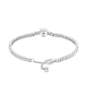 Pulsera en plata de ley Corazón Brillante