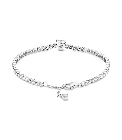 Pulsera en plata de ley Corazón Brillante