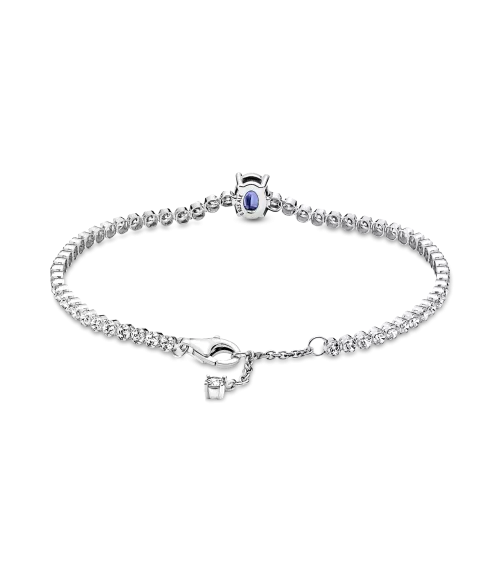 Pulsera en plata de ley Dos Tonos Brillante