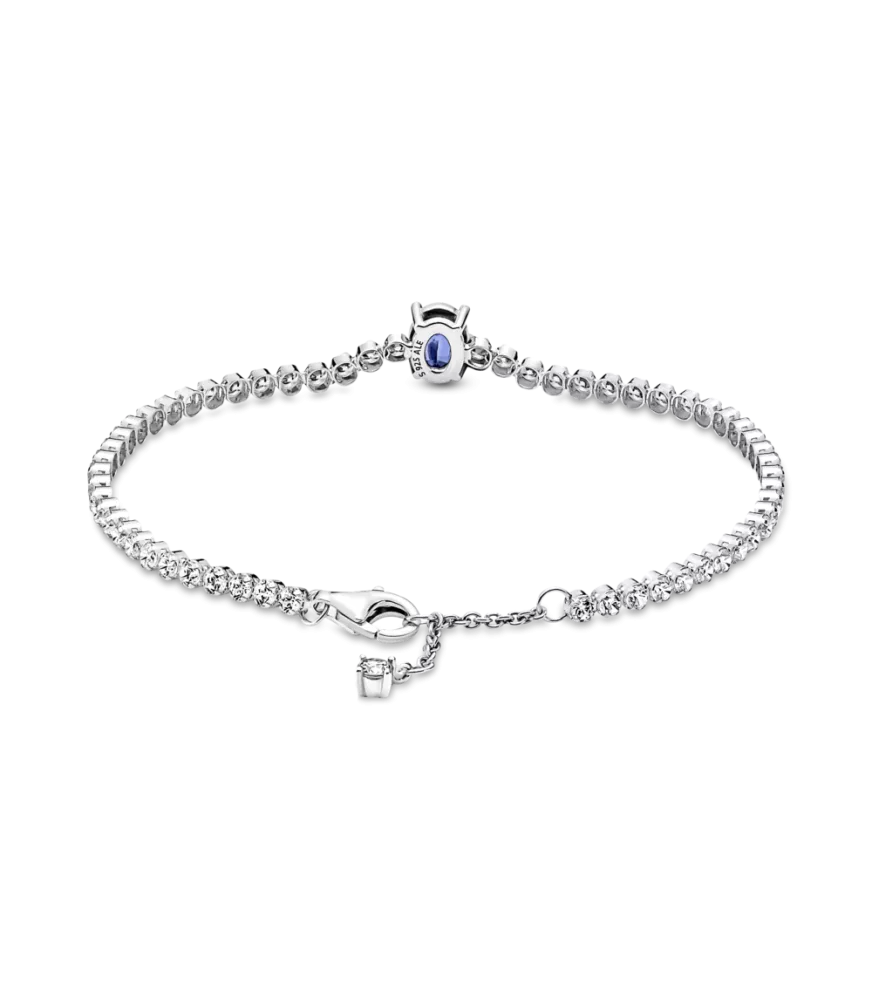 Pulsera en plata de ley Dos Tonos Brillante