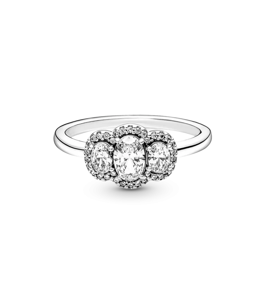 Anillo en plata de ley Eternity Brillante