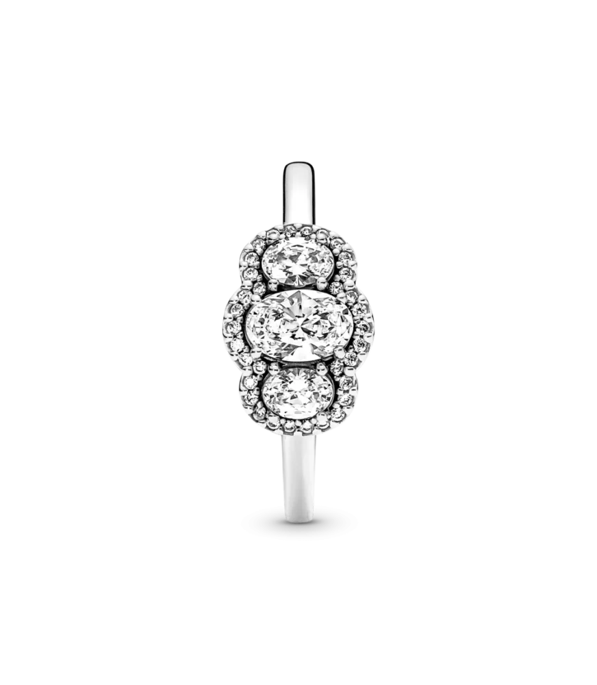 Anillo en plata de ley Eternity Brillante