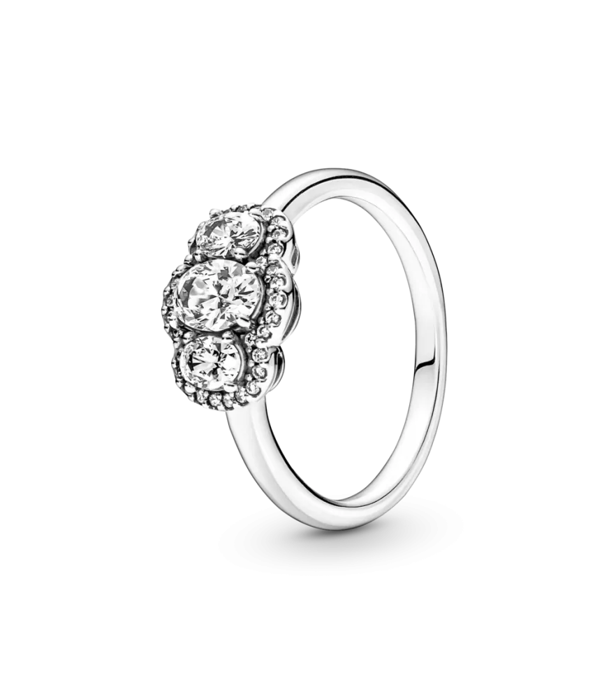 Anillo en plata de ley Eternity Brillante