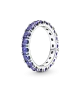 Anillo en plata de ley Eternity Brillante
