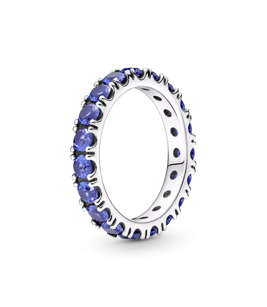Anillo en plata de ley Eternity Brillante