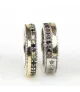 Anillo Sunfield en plata, oro 9k y con circonitas de colores.