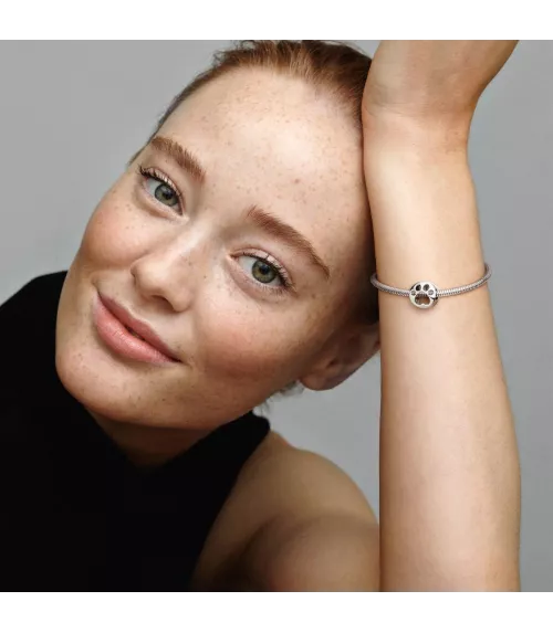 Charm huella de perro en plata de ley