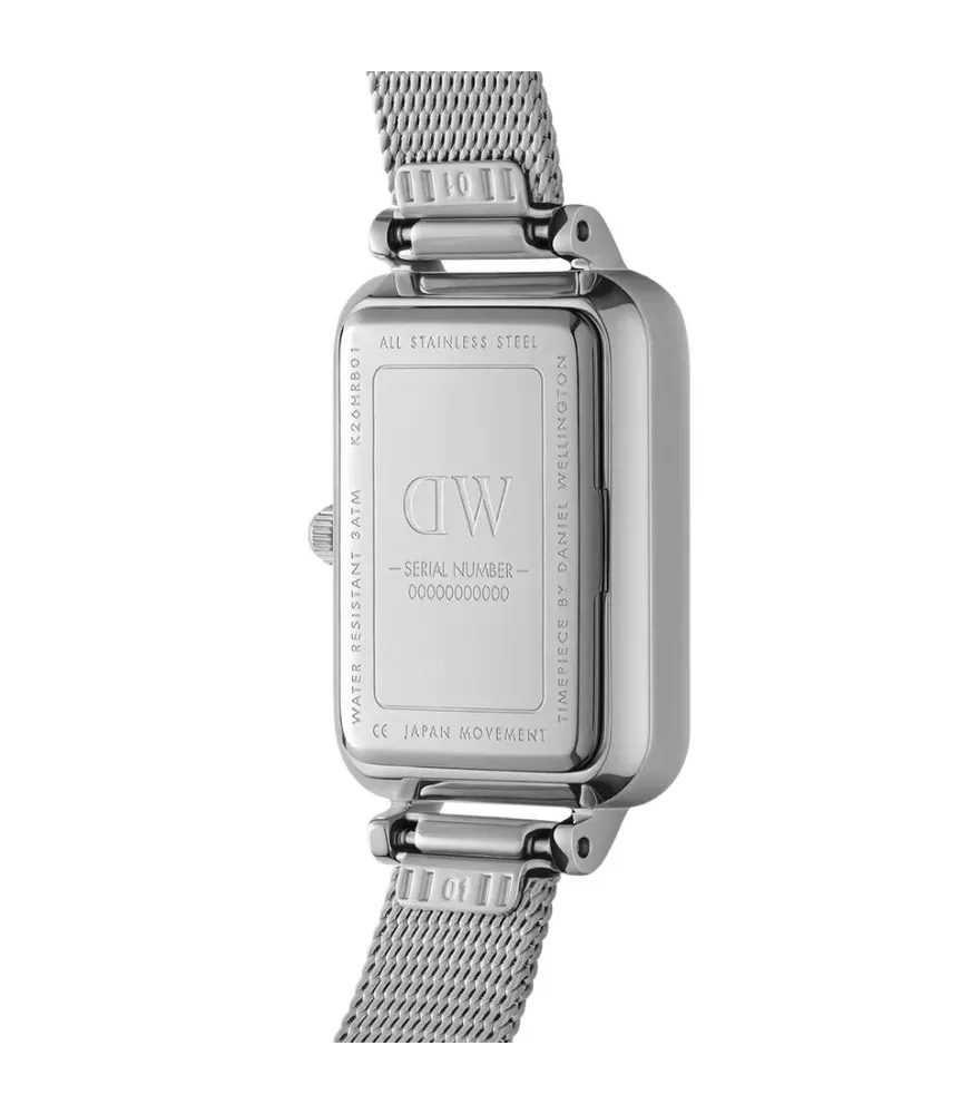 Reloj Daniel Wellington Quadro Pressed Sterling mujer DW00100438