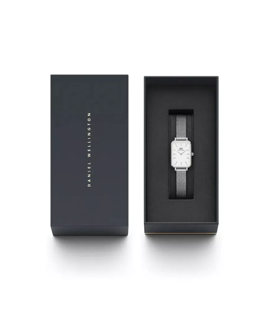 Reloj Daniel Wellington Quadro Pressed Sterling mujer DW00100438