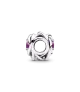 Charm en plata de ley Círculo Eternity Rosa