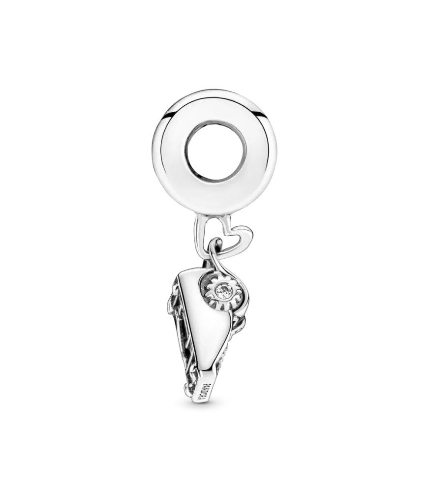 Charm Colgante en plata de ley Máquina de Escribir