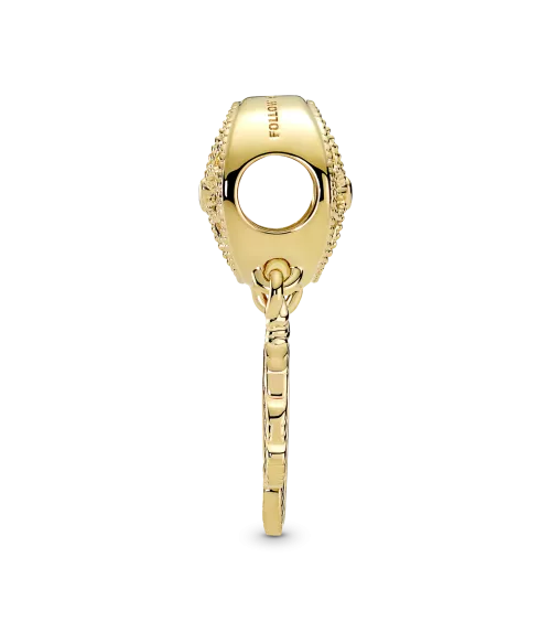 Charm con un recubrimiento en oro de 14k Atrapasueños Espiritual