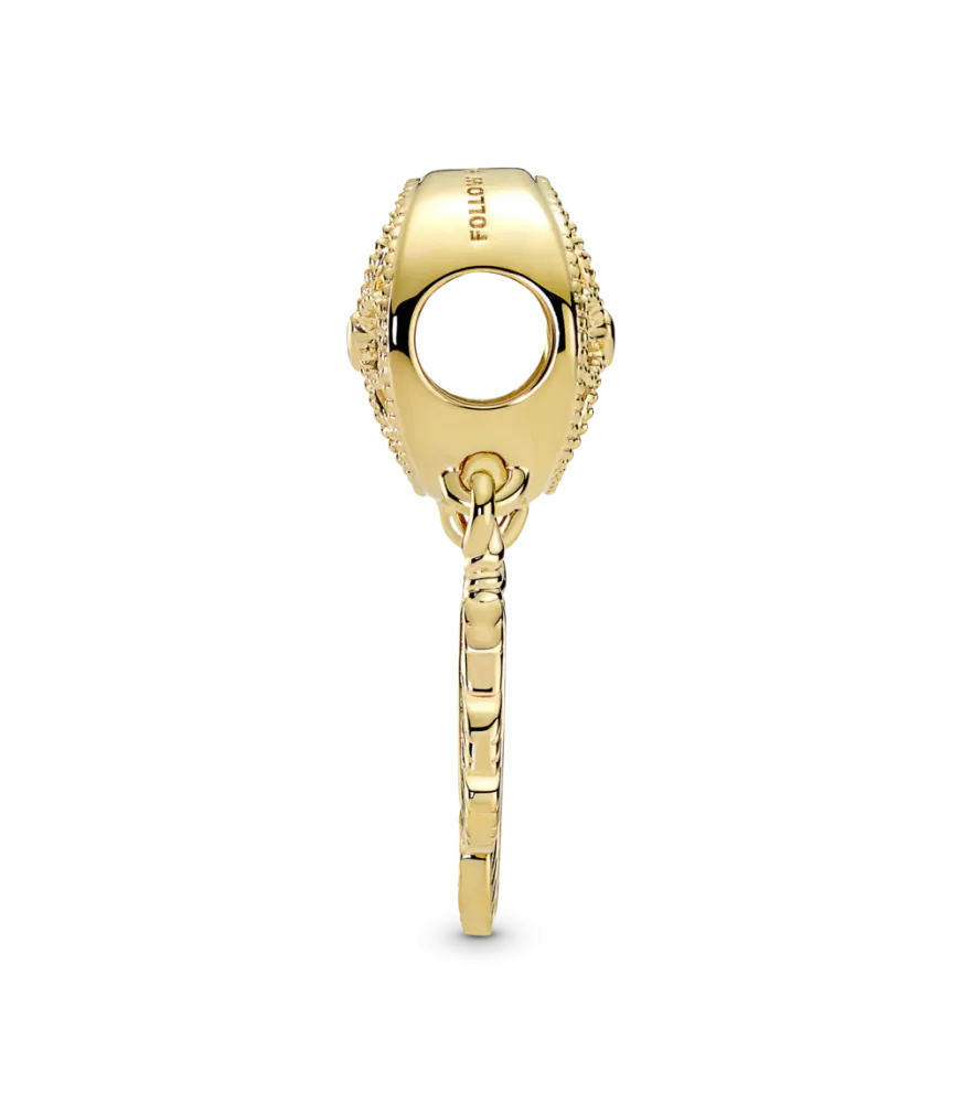 Charm con un recubrimiento en oro de 14k Atrapasueños Espiritual