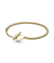 Pulsera Pandora Moments con un recubrimiento en oro de 14k Cadena de Serpiente con Cierre en T y Corazón