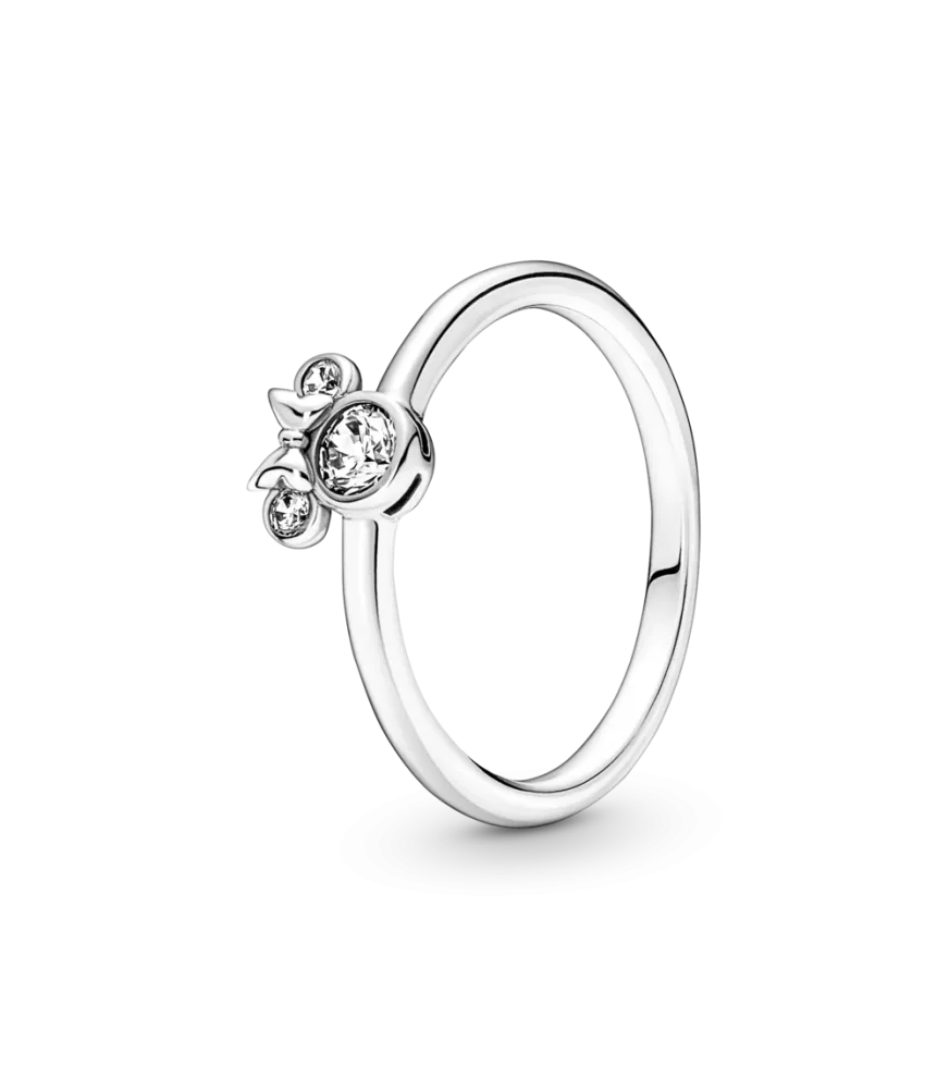 Anillo en plata de ley Cabeza Brillante Minnie Mouse de Disney