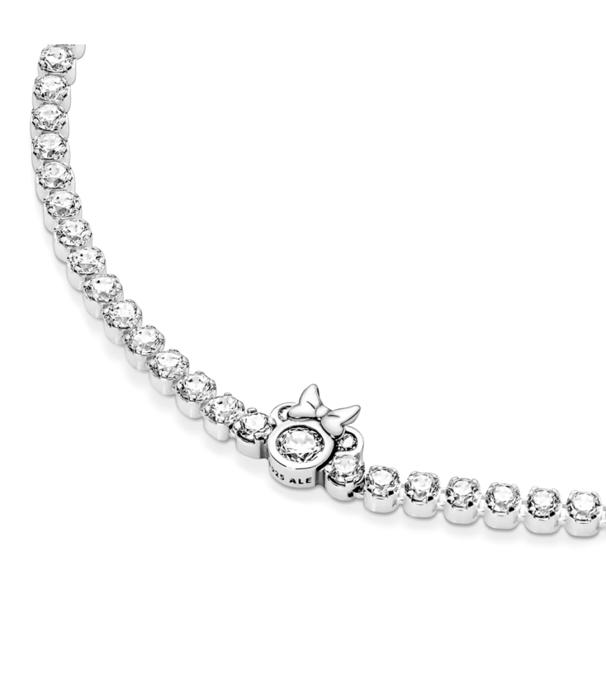 Pulsera Tennis en plata de ley Minnie Mouse de Disney
