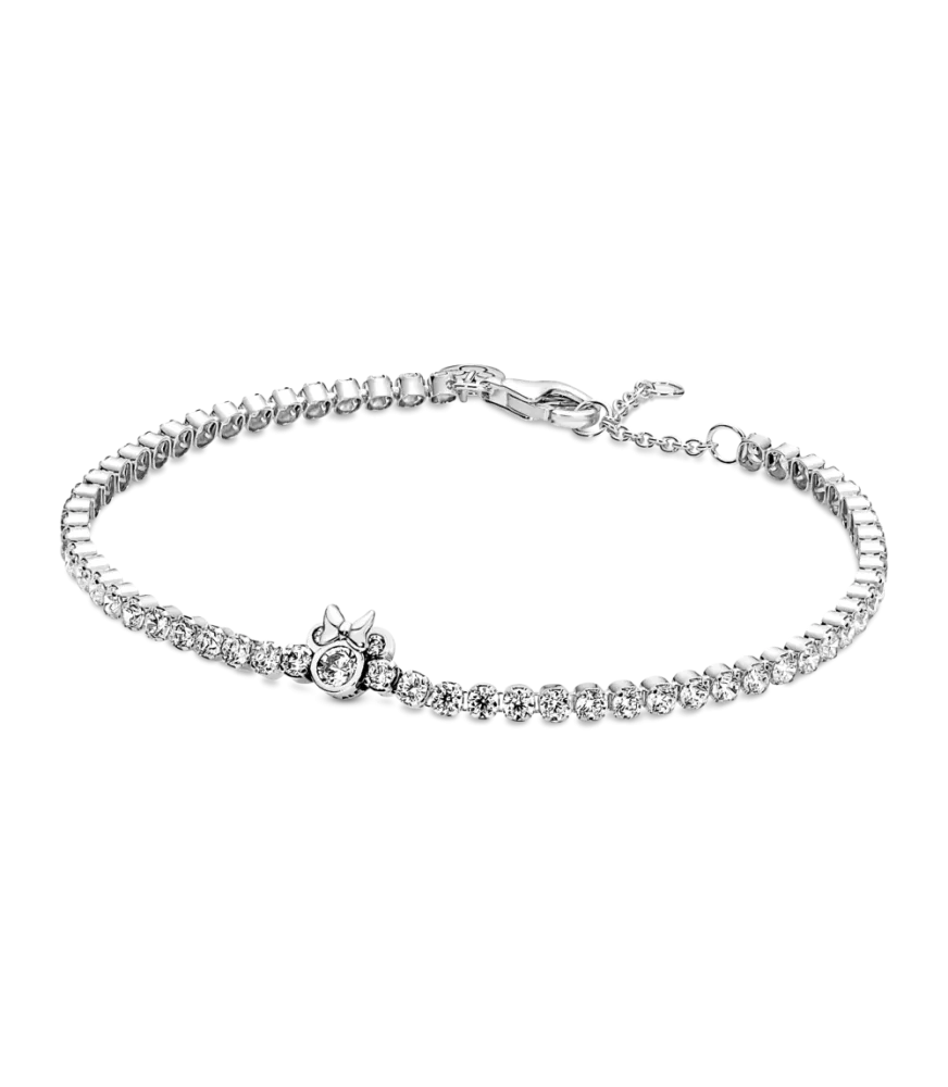 Pulsera Tennis en plata de ley Minnie Mouse de Disney