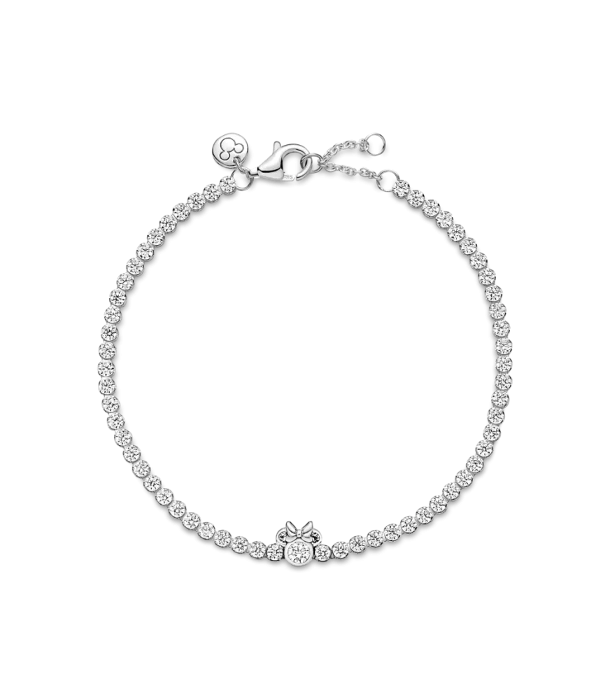 Pulsera Tennis en plata de ley Minnie Mouse de Disney