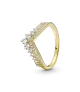 Anillo Pandora Timeless con un recubrimiento en oro de 14k Tiara Deseo