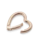 Conector con un recubrimiento en oro rosa de 14k Corazón Pandora ME