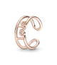 Anillo con un recubrimiento en oro rosa de 14k Abierto Love Pandora ME