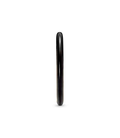 Anillo con un recubrimiento en oro rosa de 14k Esmalte Negro Pandora ME