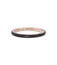 Anillo con un recubrimiento en oro rosa de 14k Esmalte Negro Pandora ME