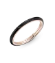 Anillo con un recubrimiento en oro rosa de 14k Esmalte Negro Pandora ME