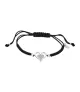 Pulsera Lotus Silver LP3124-2/2, Corazón doble con circonitas.