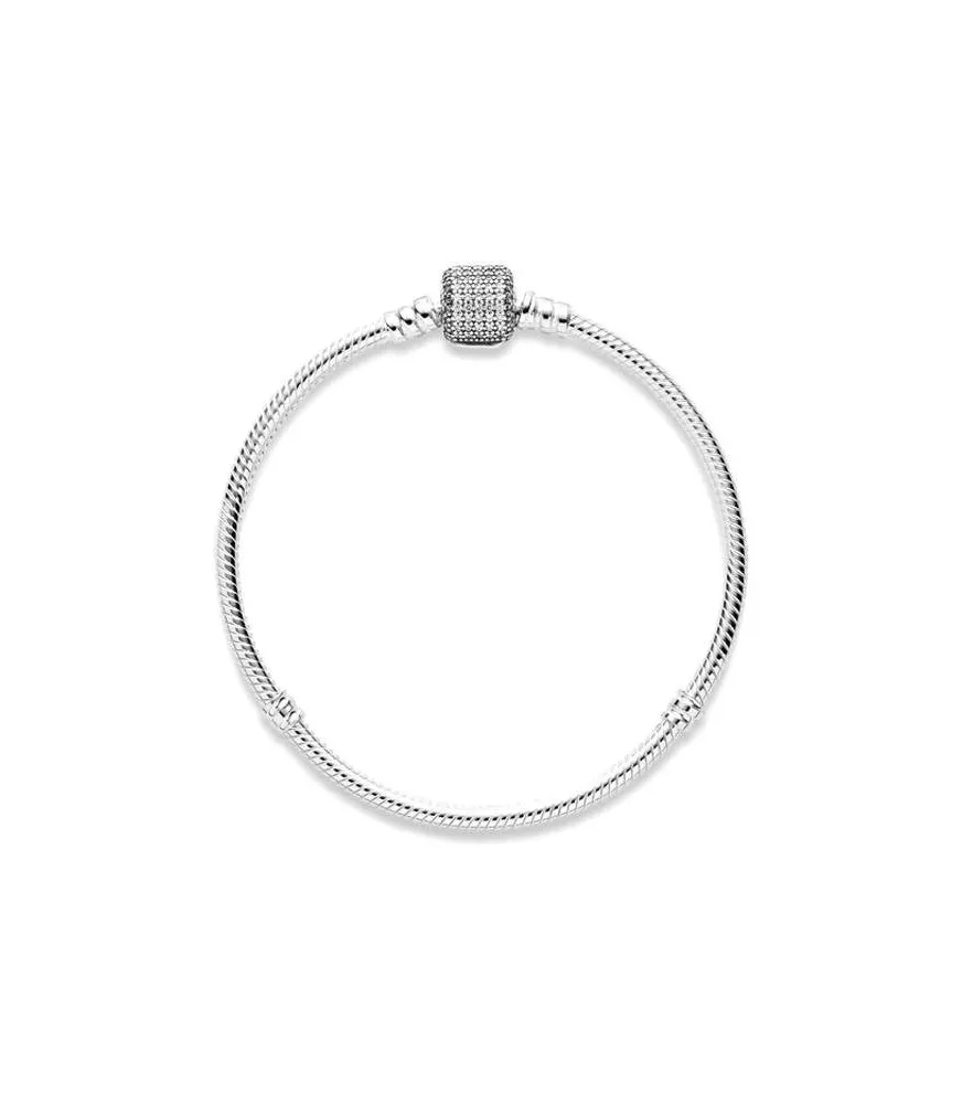 Pulsera Moments Pandora Cadena de Serpiente con cierre de firma, en plata de ley
REF. 590723CZ