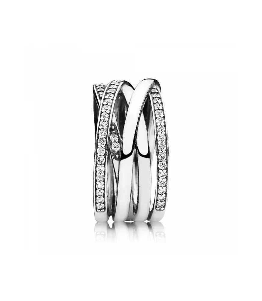 Anillo en plata de ley Entrelazados