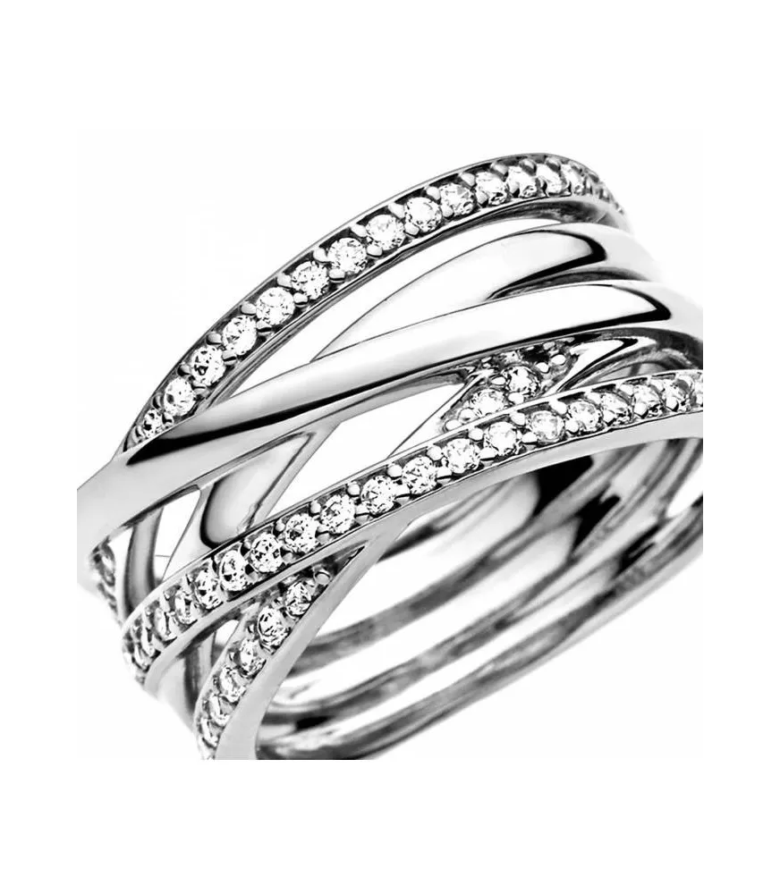 Anillo en plata de ley Entrelazados