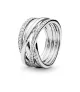 Anillo en plata de ley Entrelazados
