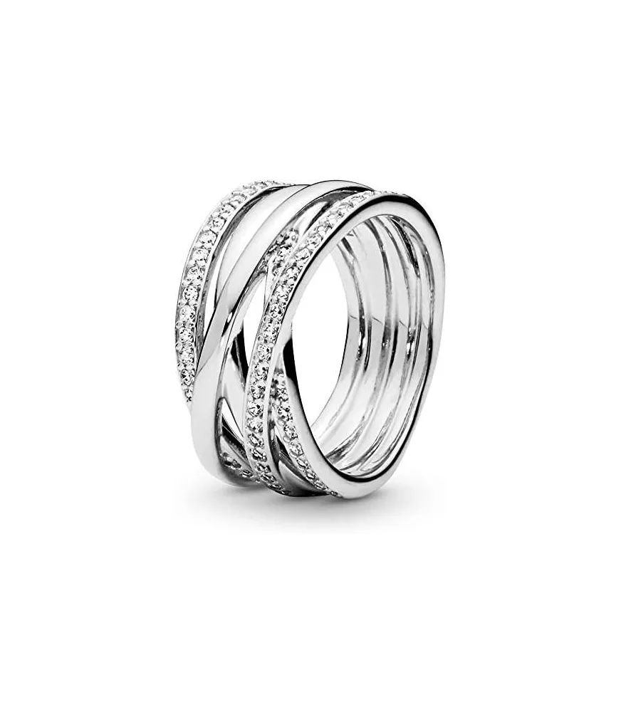 Anillo en plata de ley Entrelazados