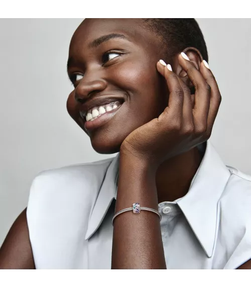 Clip en plata de ley Mariposas Pandora