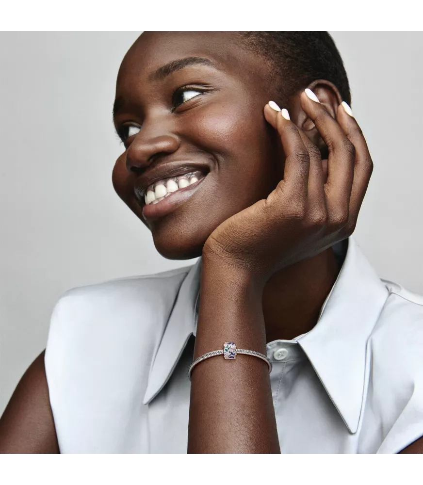 Clip en plata de ley Mariposas Pandora