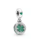 Charm colgante en plata de ley Trébol Brillante Pandora