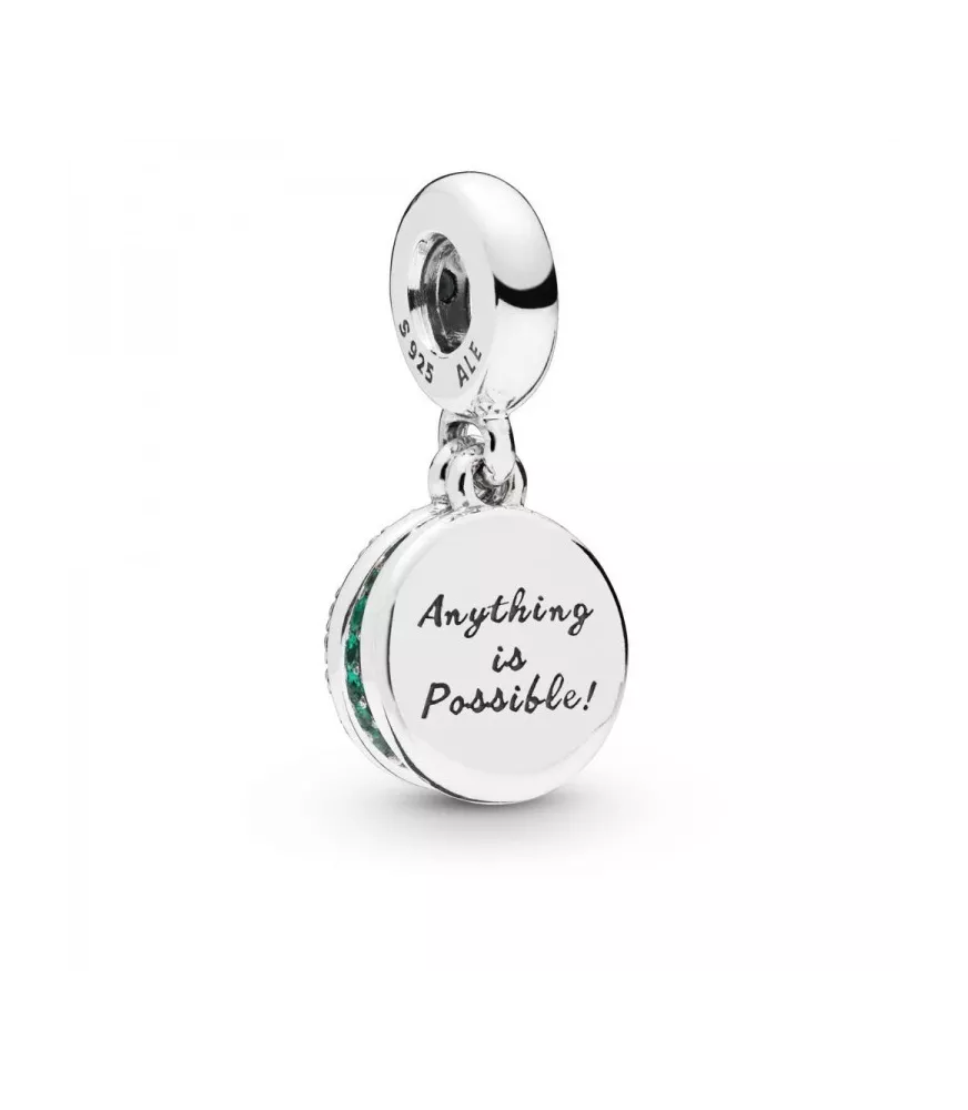 Charm colgante en plata de ley Trébol Brillante Pandora