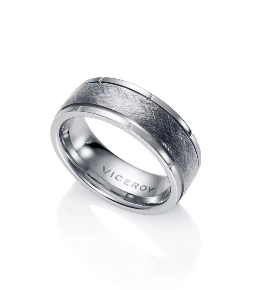 Anillo de hombre Viceroy de acero bicolor