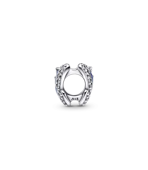 Charm en plata de ley Mariposa Azul Brillante