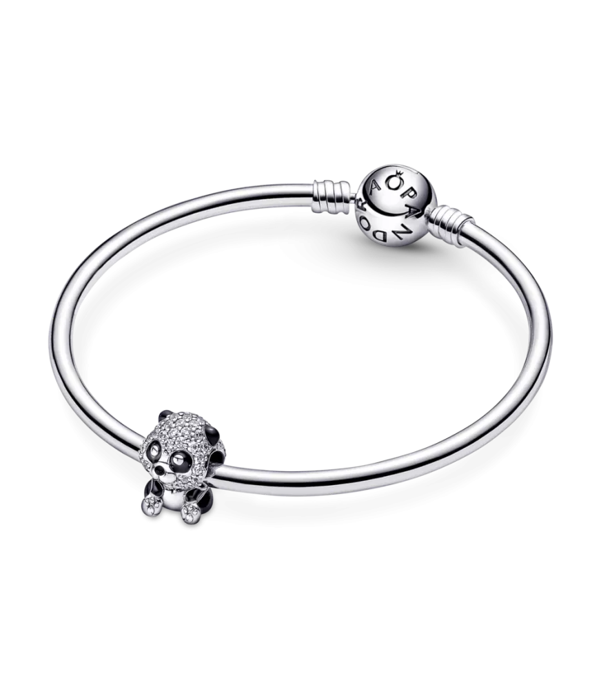 Charm en plata de ley Panda Brillante