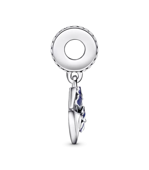  Charm Colgante en plata de ley Sobre con Flores Pensamiento