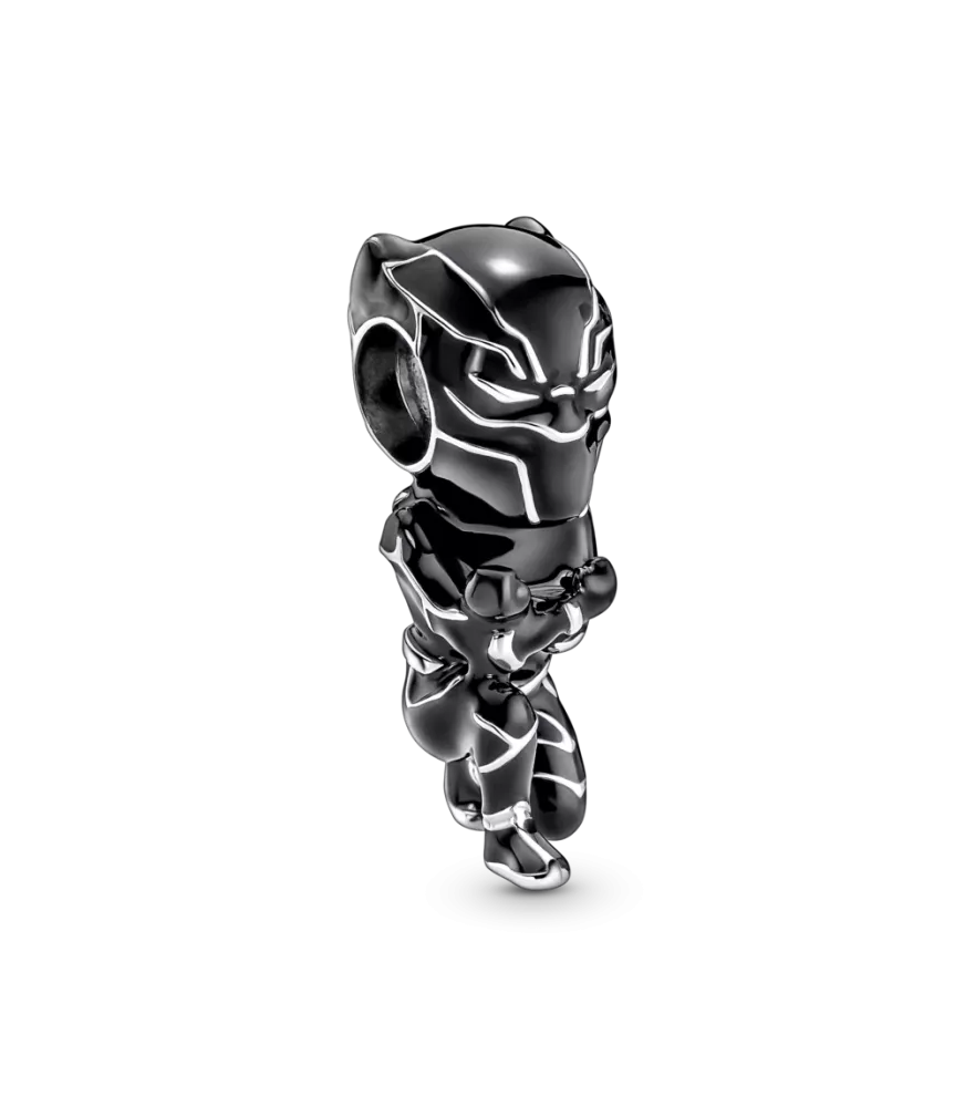 Charm en plata de ley Pantera Negra Los Vengadores de Marvel