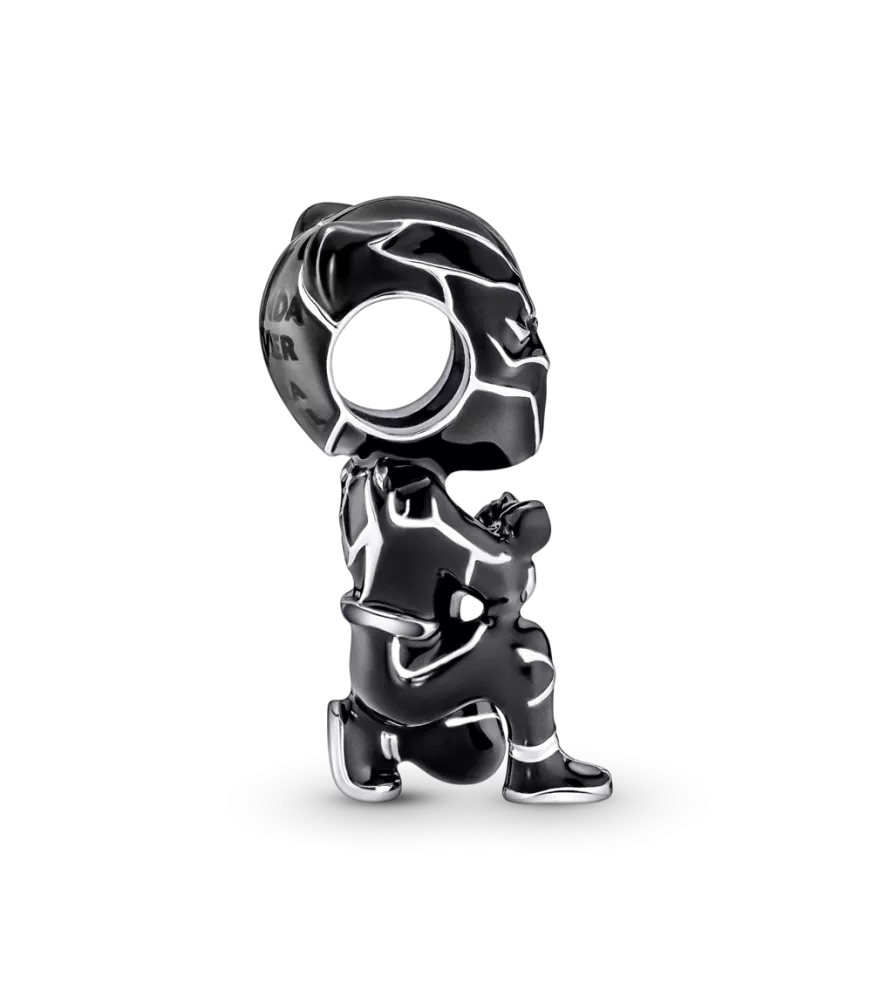 Charm en plata de ley Pantera Negra Los Vengadores de Marvel