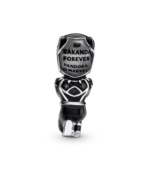 Charm en plata de ley Pantera Negra Los Vengadores de Marvel