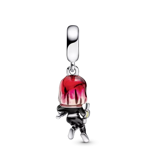 Charm en plata de ley Viuda Negra Los Vengadores de Marvel