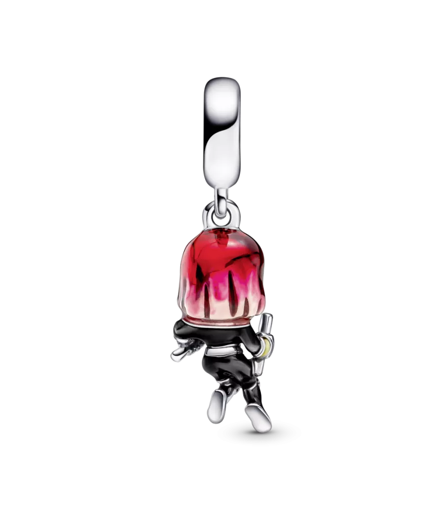 Charm en plata de ley Viuda Negra Los Vengadores de Marvel