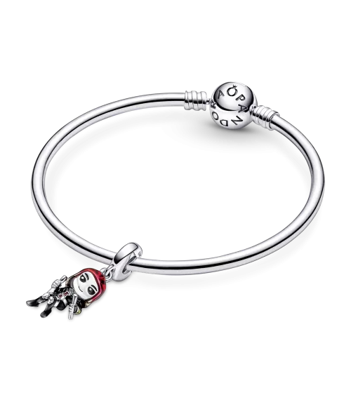 Charm en plata de ley Viuda Negra Los Vengadores de Marvel